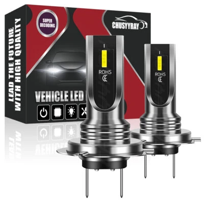 For Vauxhall Mokka 2012-2019 2x H7 Xenon White 6000k LED Headlight Bulbs Kit - Image 1 of 4