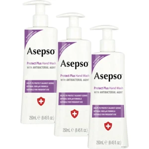 Asepso Antibacterial Protect Plus Hand Wash 3 x 250 ml EU - Bild 1 von 2