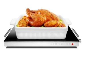Chefman Electric Warming Tray -Adjustable Temp Control, Glass Top - Picture 1 of 7
