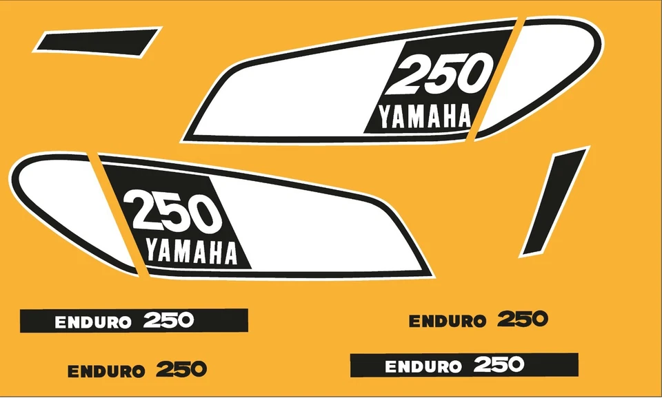 Yamaha DT250/400, calcomanías adecuadas para el DT250/400C Foto 1 de 2
