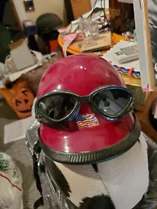 Old School Helmet and Goggles - Picture 1 of 1