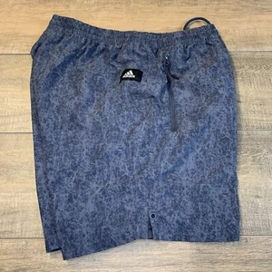 Adidas Mens Nylon Athletic Shorts Size Medium Gray Smoke Camo 100% Nylon B12 - Picture 1 of 24