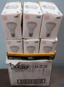QTY. 6 BOXES 3 IN A BOX. FEIT ELECTRIC LED PROJECTURE R20 LIGHT BULBS, 45 WATT, - Picture 1 of 1