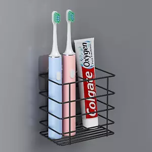 Adhesive Toothbrush Holder Wall Mounted, Suction Cup Toothpaste Organizer for Sh - Picture 1 of 7
