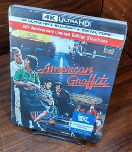 American Graffiti (1973)STEELBOOK (4K+Blu-ray-No Digital Code)-Free Box Shipping - Picture 1 of 8