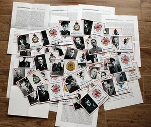 Tarjetas fotográficas de pilotos de combate de la Segunda Guerra Mundial con autógrafos y biografías + BONO - Imagen 1 de 2