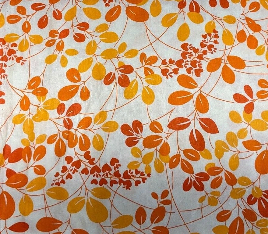 SIMPLEMENTE COLORIDO #10840-20 - HOJAS NARANJAS DE V AND CO PARA MODA (2015)- 1 3/8 YD Foto 1 de 1