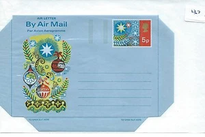 wbc. - GB AEROGRAMMES - UNUSED - ILLUSTRATED - 237 - 5p - CHRISTMAS - Picture 1 of 1