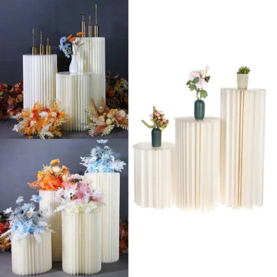 LIFELOOK Foldable Paper Stand Plinth Wedding Display Stand Table Centerpieces UK