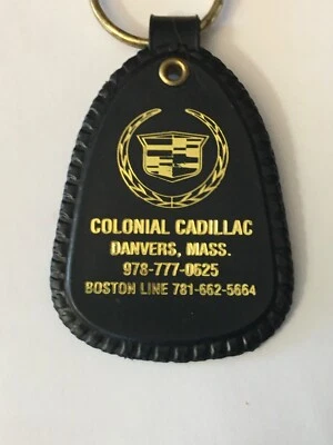 Vintage Colonial Cadillac Danvers MASS Plastic Keychain, Massachusetts - Image 1 of 3