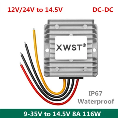 9-35V to 14.5V DC 8A 116W lithium iron phosphate battery charger DC-DC - Image 1 of 4