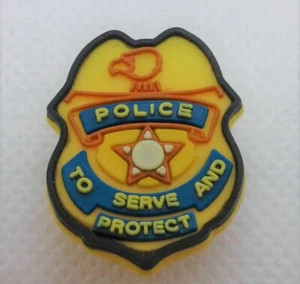 Shoe Dads Shoe Charms: POLICE BADGE - NEW - Picture 1 of 1