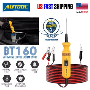 AUTOOL BT160 Probador de Circuitos de Coche 12V 24V Herramienta de Escáner de Diagnóstico de Energía Eléctrica - Imagen 1 de 12