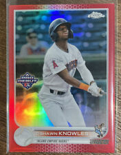 2022 Topps Pro Debut Chrome D'Shawn Knowles Red Refractor #1/5 Angels 66ers
