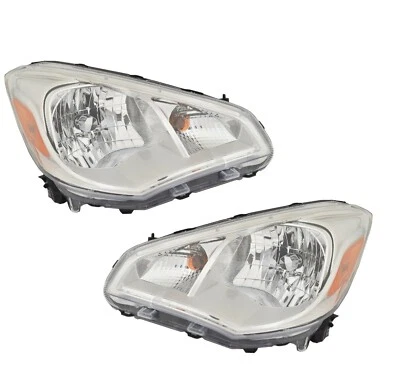 FIT MITSUBISHI MIRAGE G4 2017-2020 HALOGEN HEADLIGHTS HEAD LIGHTS LAMPS PAIR Foto 1 de 3