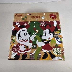 Disney Store Minnie y Mickey Mouse Navidad Puzzle 500 Piezas 2016 - Imagen 1 de 3