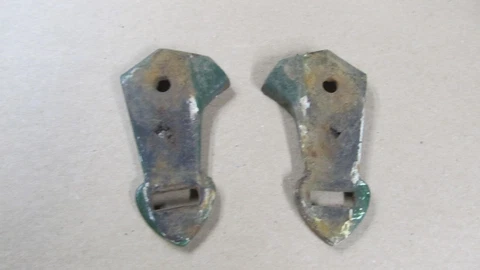 2 vintage Planet jr Seeder  cultivator  handle brackets Cover