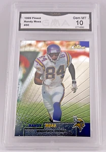 RANDY MOSS Vikings 1999 Topps Finest #50 Chrome GEM MT 10 - Picture 1 of 3