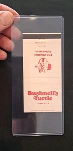 Bushnells Turtle Matchbook Iowa City Iowa 70er Jahre Vintage SUPER SELTEN - Bild 1 von 5