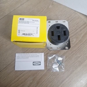 Hubbell Lighting Hubbellreceptacle 3P4W 50A 125 HBL9450A - Genuine OEM - Picture 1 of 7