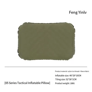 Dual Use Inflatable Pillow For camping Pillow with Ice Silk Fabric 188g - Picture 1 of 17