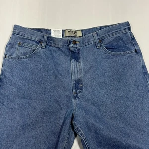 NUEVO CON ETIQUETAS Wrangler Authentics Hombre Clásico 5 Bolsillos Ajuste Regular 5 Estrellas Jean, 38x36 - Imagen 1 de 8
