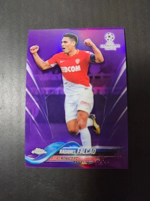 2017-18 Topps Chrome UCL - Radamel Falcao #43 Purple Refractor /250 - Image 1 of 4