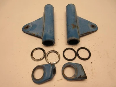 1964-1966 YAMAHA YA6 YA 6 HEADLIGHT EARS UPPER FORK COVERS - Image 1 of 4