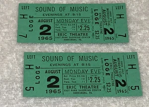 EL SONIDO DE LA MÚSICA 1965 ENTRADAS ORIGINALES Julie Andrews Christopher Plummer Green - Imagen 1 de 5