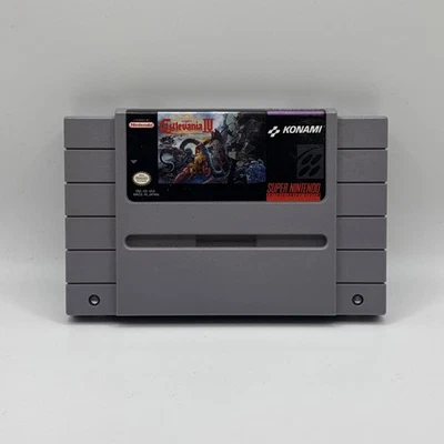 Super Castlevania IV 4 SNES Super Nintendo Authentic Vintage  Cartridge Game - Image 1 of 2