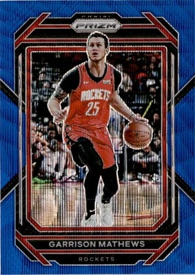 2022-23 Panini Prizm #188 Garrison Mathews Blue Wave Houston Rockets - Image 1 of 2