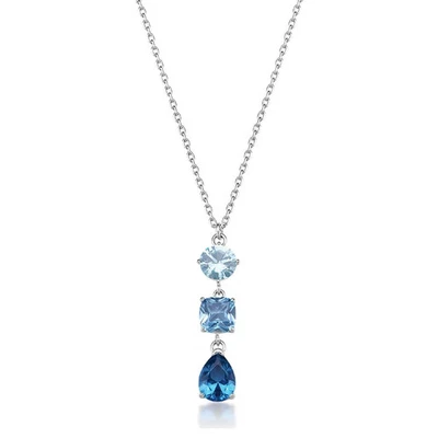 Collana Brosway Donna Acciaio Silver Cubic Zirconia Azzurri _BIG02 - Immagine 1 di 2