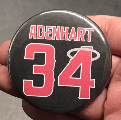 Nick Adenhart #34 Los Angeles Angels Memorial Halo Pin Button 2.25" Diameter - Image 1 of 2