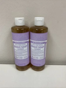 Dr Bronner's 18-In-1 Hemp Lavender Pure-Castile Soap 16fl oz - Lot Of 2 - Picture 1 of 3