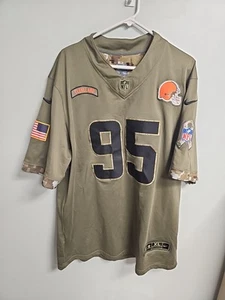 Maglia Nike Nfl Myles Garrett Camo Salute #95 Cleveland Browns taglia XL - Foto 1 di 12