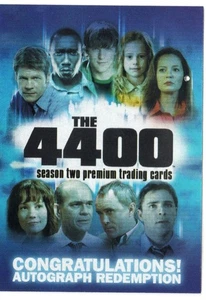 The 4400 Season 2 Inkworks AR-1 Autograph Redemption Card CLEAN - Picture 1 of 3