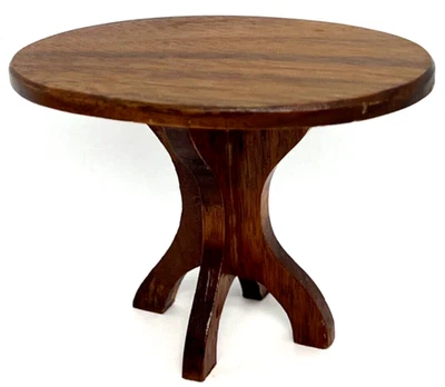 1:12 Artisan Wooden Bar Table Dollhouse Miniature Furniture Signed Harry Zuber - Image 1 of 4