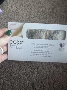 Color street 100% real nail polish strips set of 16 ￼Riptide Glitter - Picture 1 of 6