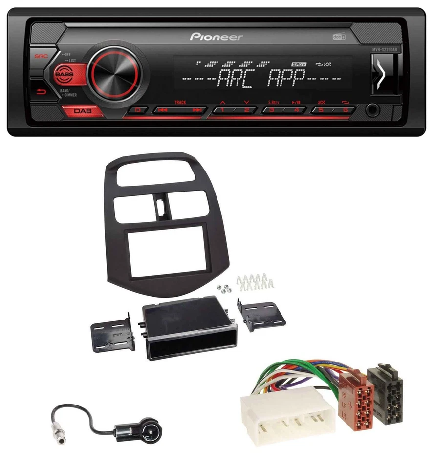 Pioneer DAB 1DIN MP3 AUX USB Autoradio für Chevrolet Spark (KLM 2012-2013) - Bild 1 von 4