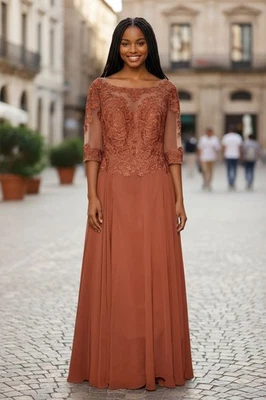 Copper Color Women Size 16  Dress Wedding Birthday Formal Graduation Bridesmaid - Image 1 of 4