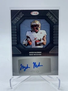 2025 SAGE JAYDEN MCGOWAN RC AUTO SNEAK PEEK #SPA-JM - Foto 1 di 1