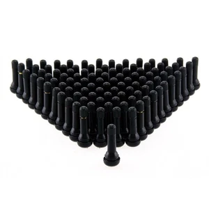 TR-414 Pression En Court Noir Caoutchouc Tige de Valve Kit 10/20/50/100PCS - Picture 1 of 23