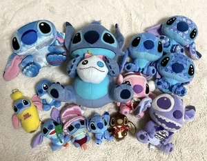 Stitch 13 Plush Toys Retro Disney Collection Rare Used Sale Bundle - Picture 1 of 14