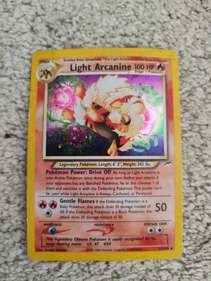 🔥Light Arcanine🔥 Pokémon   12/105 Neo Destiny pokemon rare worn original  - Image 1 of 4
