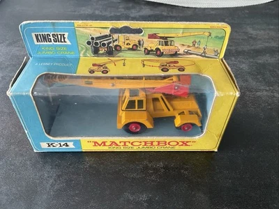 Matchbox King Size K-14 Jumbo Crane Kranwagen OVP England Vintage Modellauto - Bild 1 von 4