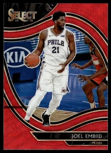 2020-21 Panini Select Red Wave Courtside Joel Embiid Philadelphia 76ers #216 - Bild 1 von 2