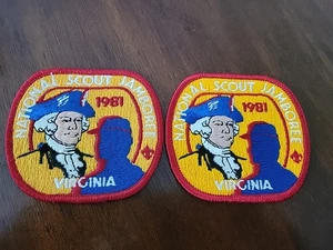(2) 1981 National Jamboree Jacket Patch - Picture 1 of 1
