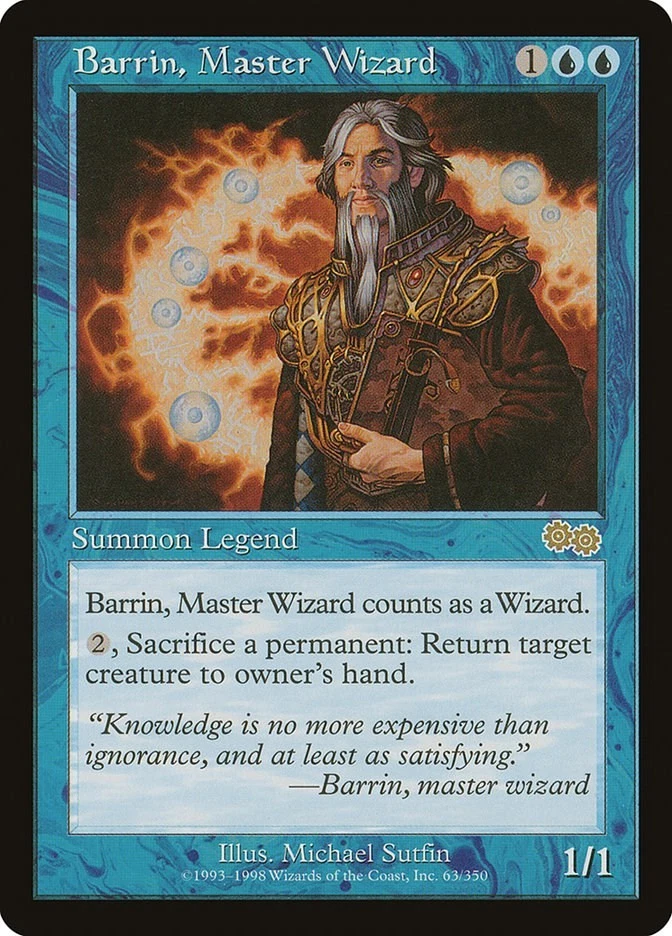 Barrin, Master Wizard Urza's Saga Magic The Gathering MTG Card - Image 1 of 1