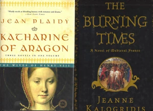 lot of 2 KATHARINE OF ARAGON Omnibus Jean Plaidy BURNING TIMES Jeanne Kalogridis - Picture 1 of 1