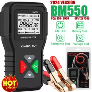 KINGBOLEN BM550 Car Battery Load Tester AUTO 6V 12V 24V OBD2 EOBD CAN Battery AU - Picture 1 of 16